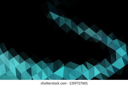 Light BLUE vector triangle mosaic texture. Shining illustration, which consist of triangles. Triangular pattern for your business design.