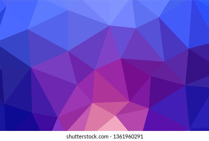 Light BLUE vector triangle mosaic texture. Colorful abstract illustration with triangles. A new texture for your web site.