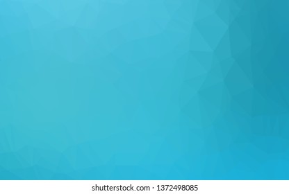 Light BLUE vector triangle mosaic cover. Geometric illustration in Origami style with gradient. Elegant pattern for a brand book.