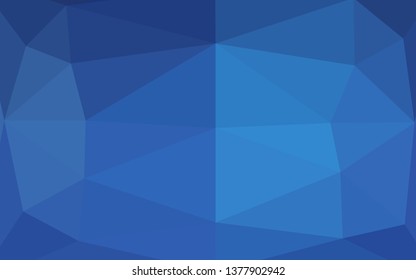 Light BLUE vector triangle mosaic cover. Modern geometrical abstract illustration with gradient. Brand new design for your business.