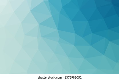 Light BLUE vector triangle mosaic texture. Shining colored illustration in a Brand new style. Template for your brand book.