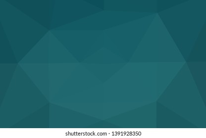 Light BLUE vector triangle mosaic cover. Creative illustration in halftone style with gradient. Template for your brand book.