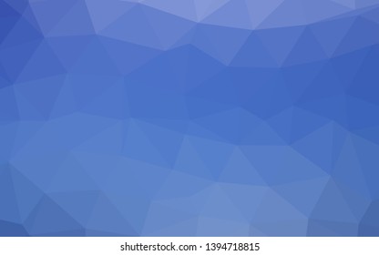 Light BLUE vector triangle mosaic template. A sample with polygonal shapes. Completely new design for your business.