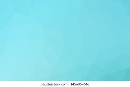 Light BLUE vector triangle mosaic template. Modern geometrical abstract illustration with gradient. Brand new design for your business.