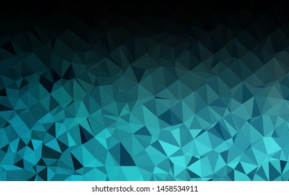 Light BLUE vector triangle mosaic texture. A sample with polygonal shapes. Completely new template for your business design.