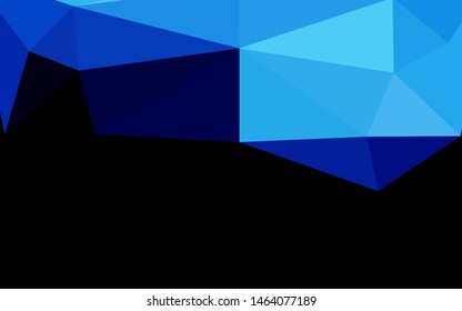 Light BLUE vector triangle mosaic template. Shining colored illustration in a Brand new style. Brand new style for your business design.