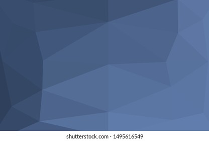 Light BLUE vector triangle mosaic texture. A completely new color illustration in a vague style. Polygonal design for your web site.
