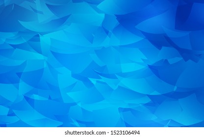 Light BLUE vector triangle mosaic texture. A completely new color illustration in a polygonal style. Brand new style for your business design.