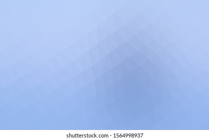 Light BLUE vector triangle mosaic cover. Colorful illustration in Origami style with gradient.  Completely new design for your business.