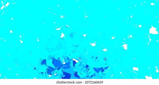 Light blue vector triangle mosaic pattern. Gradient illustration in polygonal style with triangles. Background for web designers.