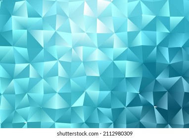 Light BLUE vector triangle mosaic texture. Colorful illustration in Origami style with gradient.  New texture for your design.