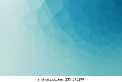 Light BLUE vector triangle mosaic template. Brand new colorful illustration in with gradient. The best triangular design for your business.