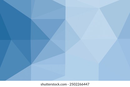 Light BLUE vector triangle mosaic texture. Creative illustration in halftone style with gradient. Elegant pattern for a brand book.