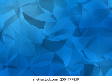 Plantilla de mosaico de triángulo de Vector azul claro. Ilustración abstracta colorida con triángulos. Un diseño completamente nuevo para su folleto.