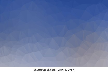 Light BLUE vector triangle mosaic cover. A completely new color illustration in a vague style. The best triangular design for your business.