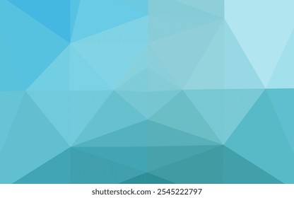 Light BLUE vector triangle mosaic template. Creative illustration in halftone style with gradient. Completely new template for your business design.