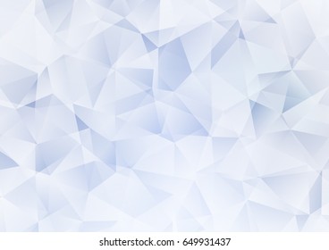 Light BLUE vector triangle mosaic template. A vague abstract illustration with gradient. The elegant pattern can be used as part of a brand book.