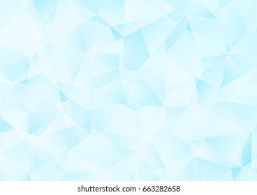 Light BLUE vector triangle mosaic pattern. Modern geometrical abstract illustration with gradient. The completely new template can be used for your brand book.