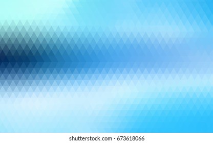Light BLUE vector triangle mosaic background. Creative geometric illustration in Origami style with gradient. The elegant pattern can be used as part of a brand book.