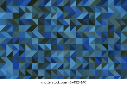 Light BLUE vector triangle mosaic background. A completely new color illustration in a vague style. A completely new template for your business design.