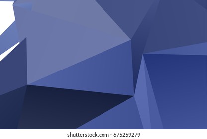 Light BLUE vector triangle mosaic template. An elegant bright illustration with gradient. A completely new template for your business design.