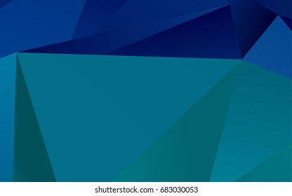 Light BLUE vector triangle mosaic background. Creative geometric illustration in Origami style with gradient. The best triangular design for your business.