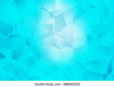 Light BLUE vector triangle mosaic pattern. Shining colored illustration in a brand-new style. The completely new template can be used for your brand book.