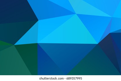 Light BLUE vector triangle mosaic background. A sample with polygonal shapes. Triangular pattern for your business design.