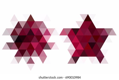 Light BLUE vector triangle mosaic pattern. Shining colored illustration in a brand-new style. A completely new design for your business.