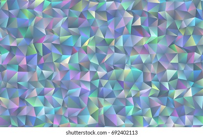 Light BLUE vector triangle mosaic template. Colorful abstract illustration with gradient. A completely new design for your business.