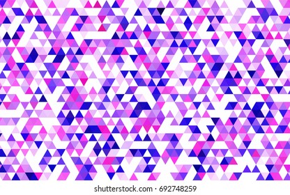 Light BLUE vector triangle mosaic pattern. Creative geometric illustration in Origami style with gradient. The polygonal design can be used for your web site.