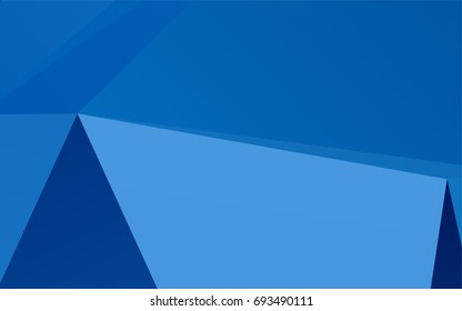 Light BLUE vector triangle mosaic background. Modern geometrical abstract illustration with gradient. The completely new template can be used for your brand book.