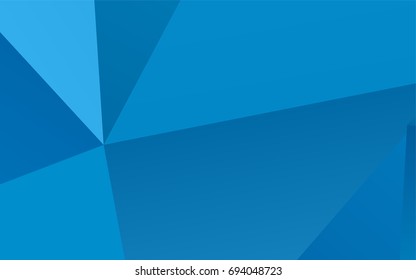 Light BLUE vector triangle mosaic template. Shining colored illustration in a brand-new style. The textured pattern can be used for background.