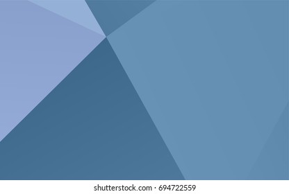 Light BLUE vector triangle mosaic template. Colorful abstract illustration with gradient. Triangular pattern for your business design.