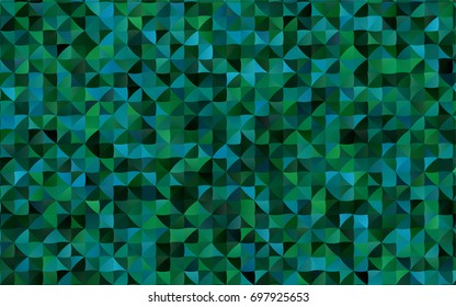 Light BLUE vector triangle mosaic background. Brand-new colored illustration in blurry style with gradient. Triangular pattern for your business design.