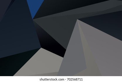 Light BLUE vector triangle mosaic template. A vague abstract illustration with gradient. The template can be used as a background for cell phones.