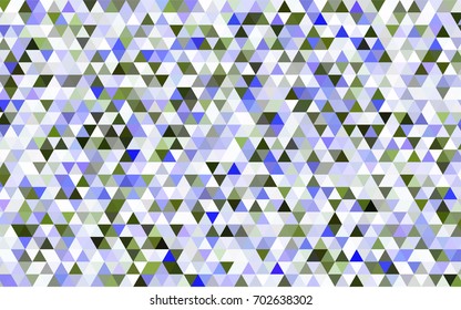 Light BLUE vector triangle mosaic pattern. A sample with polygonal shapes. Brand-new style for your business design.