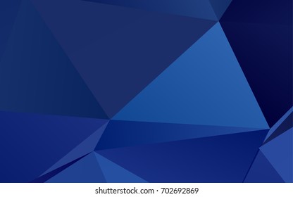 Light BLUE vector triangle mosaic pattern. Creative illustration in halftone style with gradient. The textured pattern can be used for background.