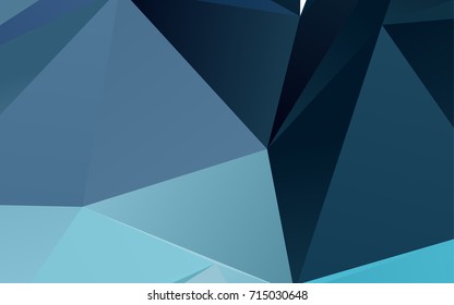 Light BLUE vector triangle mosaic background. Colorful illustration in abstract style with gradient. The completely new template can be used for your brand book.