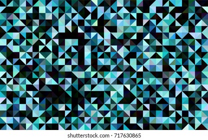 Light BLUE vector triangle mosaic template. A sample with polygonal shapes. The completely new template can be used for your brand book.