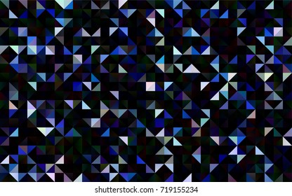 Light BLUE vector triangle mosaic template. Shining illustration, which consist of triangles. Brand-new style for your business design.
