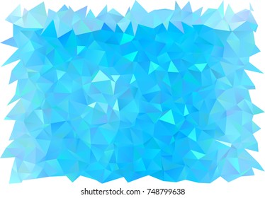 Light BLUE vector triangle mosaic background. Colorful abstract illustration with gradient. Brand-new style for your business design.