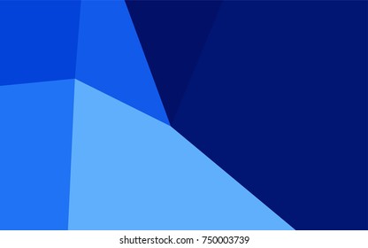 Light BLUE vector triangle mosaic template. Triangular geometric sample with gradient.  Brand-new design for your business.