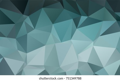 Light BLUE vector triangle mosaic template. Glitter abstract illustration with an elegant design. The completely new template can be used for your brand book.