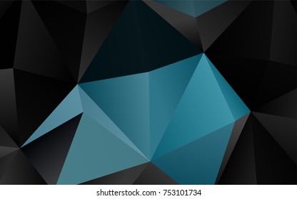 Light BLUE vector triangle mosaic pattern. An elegant bright illustration with gradient. A completely new template for your business design.