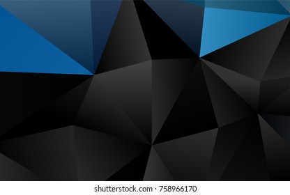 Light BLUE vector triangle mosaic pattern. Shining colored illustration in a brand-new style. A new texture for your design.