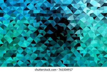 Light BLUE vector triangle mosaic background. Shining colored illustration in a brand-new style. The elegant pattern can be used as part of a brand book.