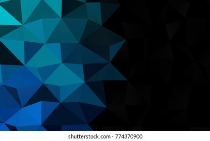 Light BLUE vector triangle mosaic background. Shining colored illustration in a brand-new style. The template can be used as a background for cell phones.