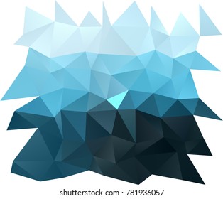 Light BLUE vector triangle mosaic pattern. Glitter abstract illustration with an elegant design. The best triangular design for your business.