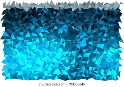 Light BLUE vector triangle mosaic background. Creative illustration in halftone style with gradient. The polygonal design can be used for your web site.